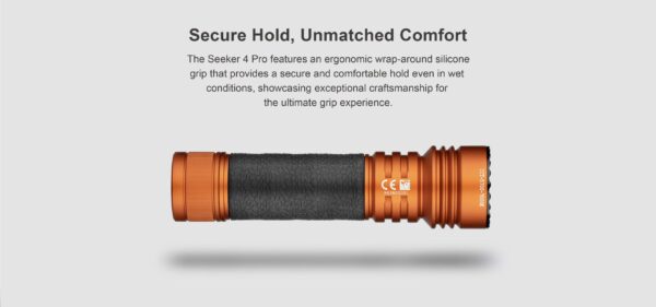 Olight Seeker 4 Pro 4600 Lumen Rechargeable Flashlight, Orange » Arms-Bg Оръжеен Магазин