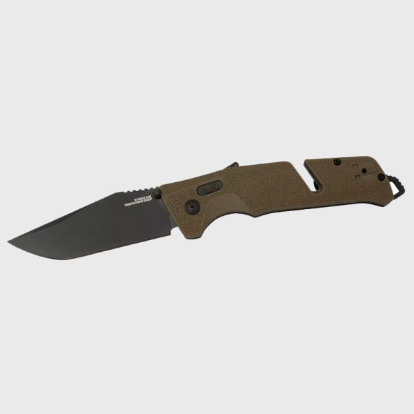 Нож SOG Trident AT FDE Tanto D2 FRN Flat Dark