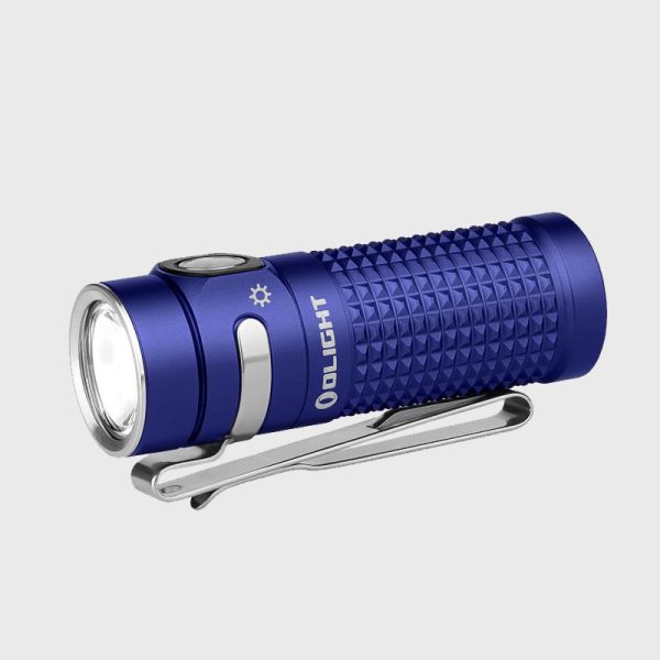 Charged Flashlight Olight Baton 4 1300 Lumens Regal Blue