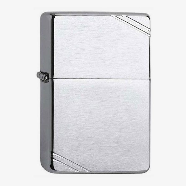Бензинова запалка Zippo 230 Brushed Chrome Vintage with Slashes
