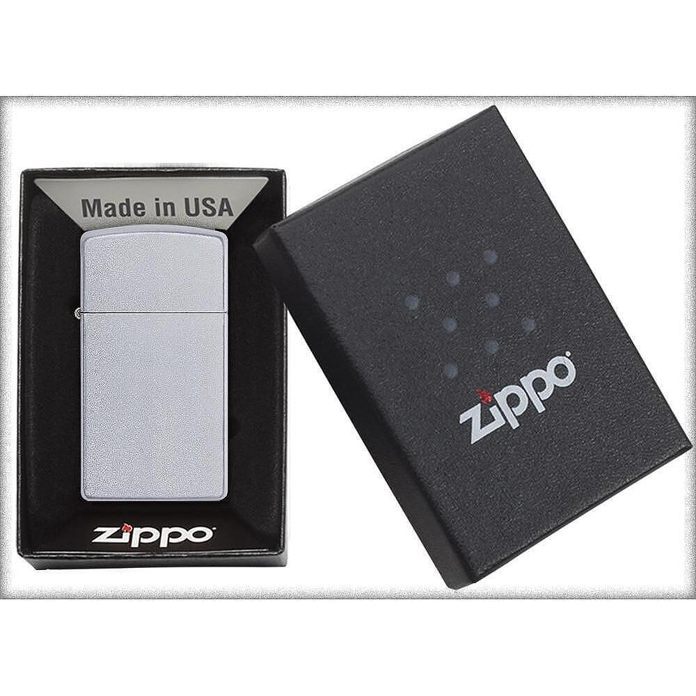 Запалка Zippo 1605 Slim, Satin Chrome