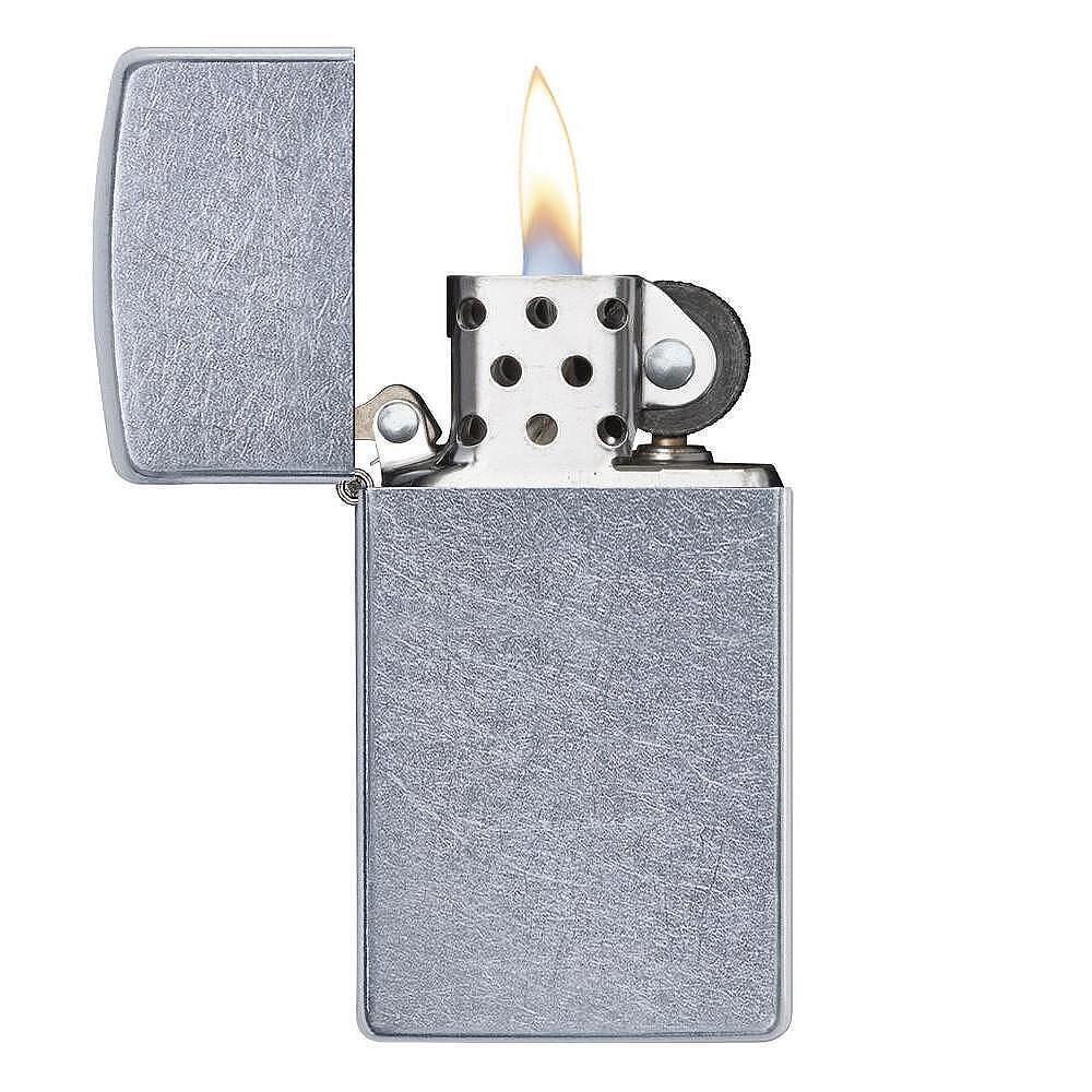 Бензинова запалка Zippo Street Chrome Slim