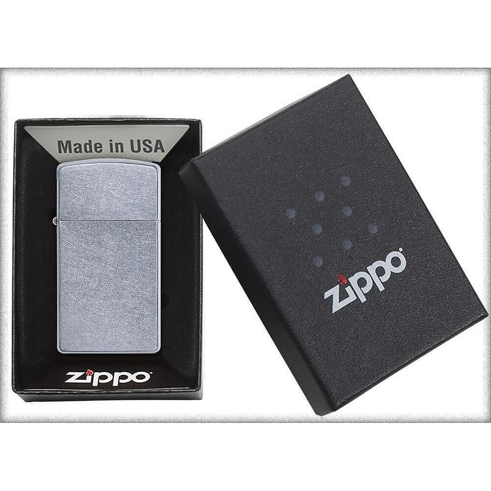 Запалка Zippo 1607  Street Chrome, Slim