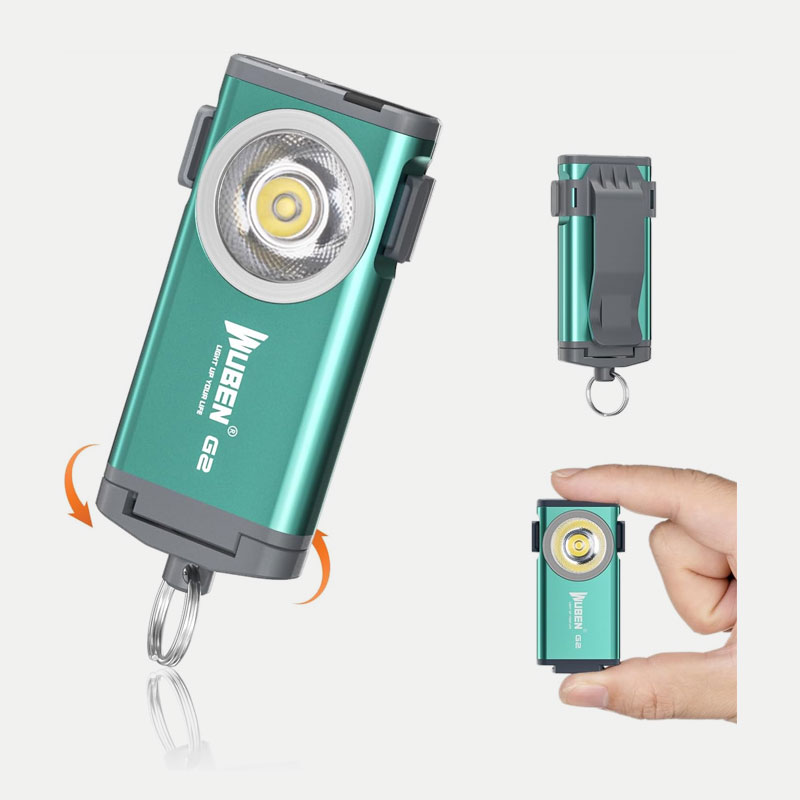 Фенер ключодържател Wuben G2 Multi-functional Mini EDC LED 500 Лумена Green