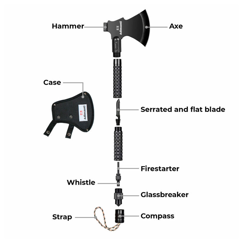 Ganzo ADIMANTI AXE multifunctional axe