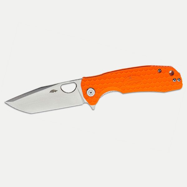 Нож Honey Badger Tanto Flipper Medium 8Cr13MoV FRN orange