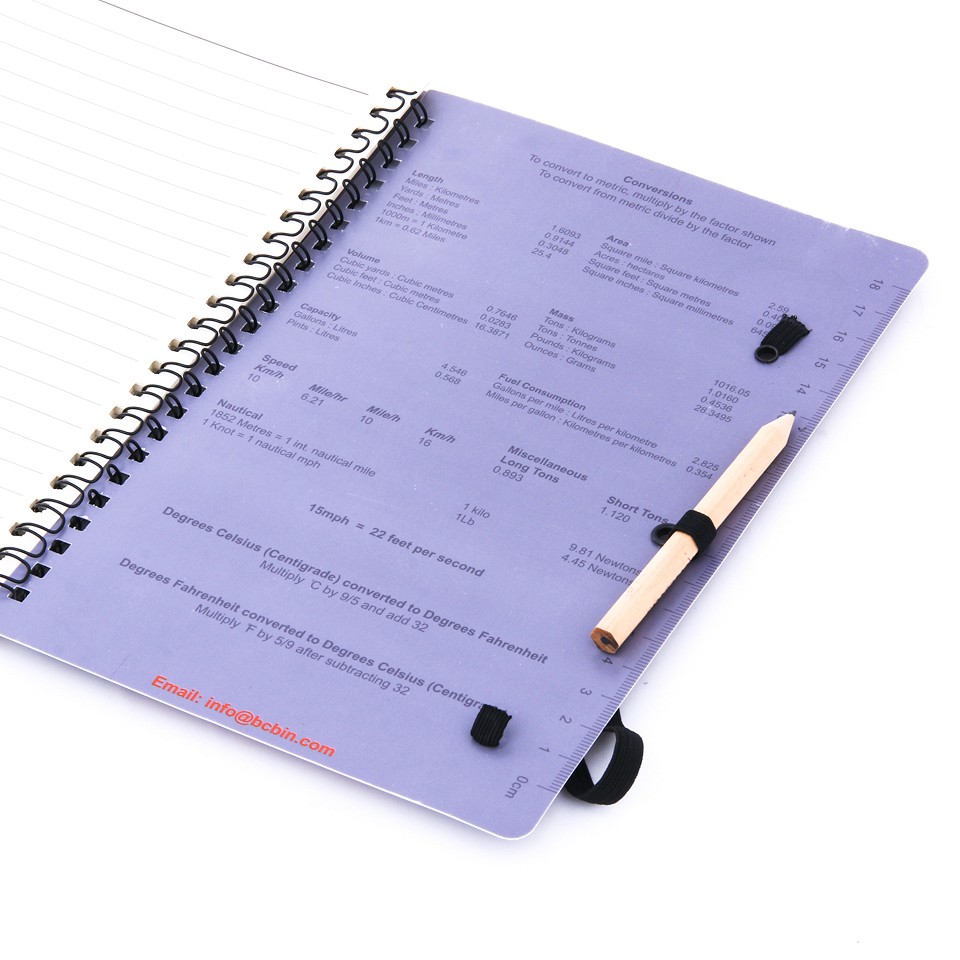 BCB Waterproof notebook with PVC cover A5 CD454 4