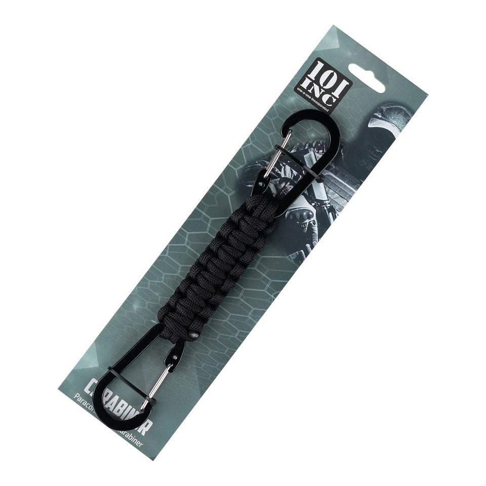 Paracord double carabiner JF026 черен 3