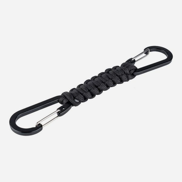 Paracord double carabiner JF026 черен