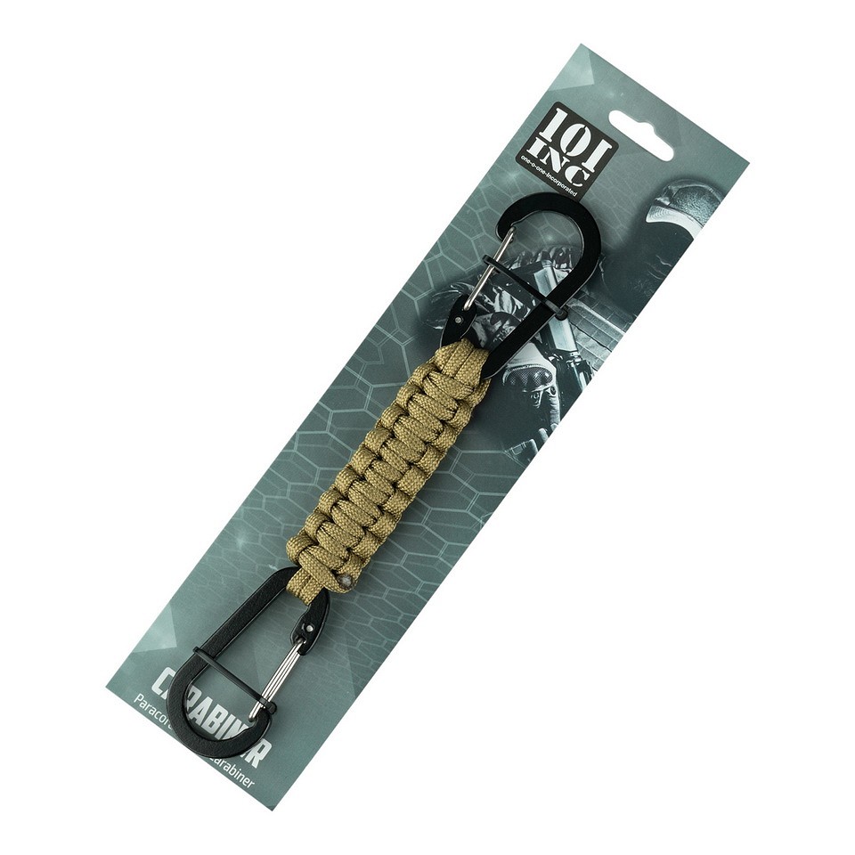 Paracord double carabiner JF026 койот 3