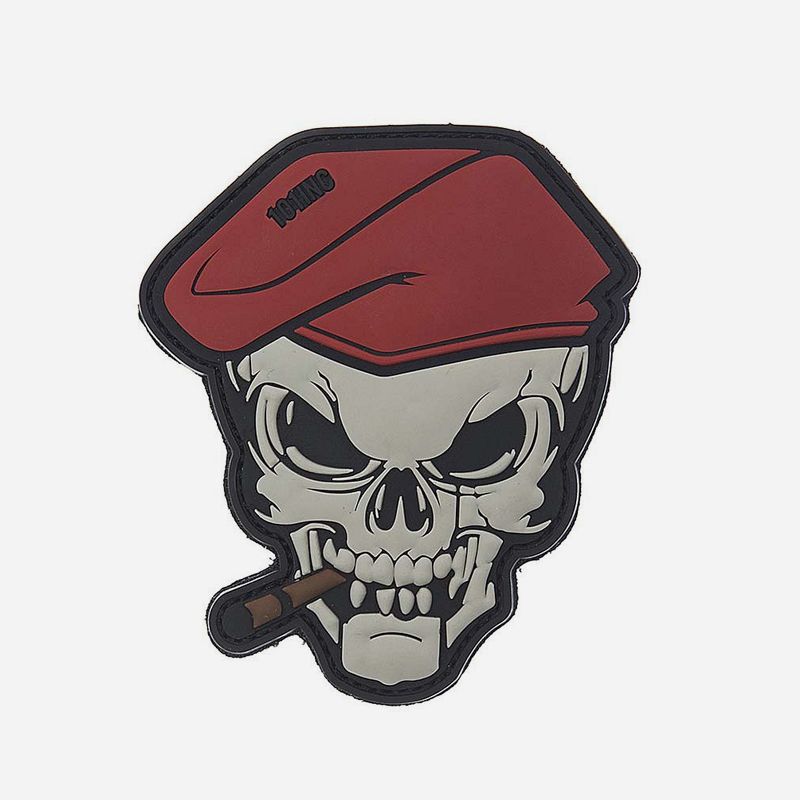 Patch 3D Rubber 101 INC skull sigar #10121