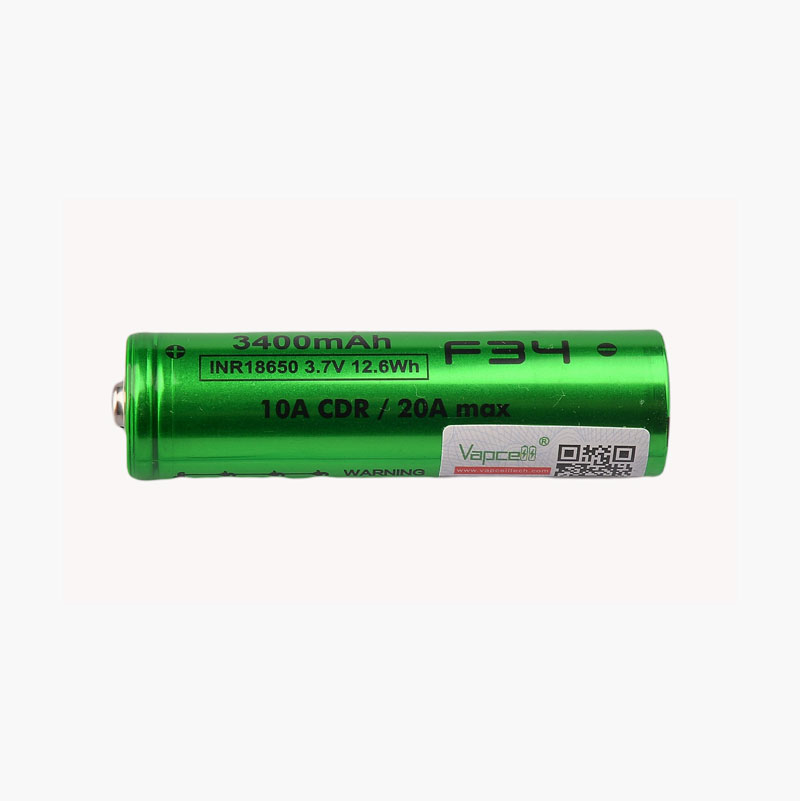 Зарядна батерия VAPCELL F34 18650 3400mAh 10А/20А