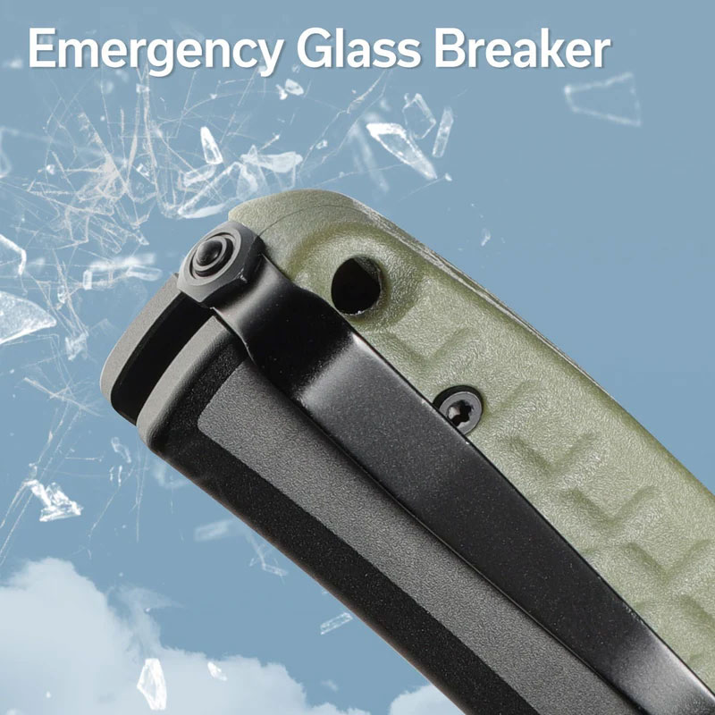 Knife Civivi Sentinel Strike K110 Black Aluminium OD Green FRN