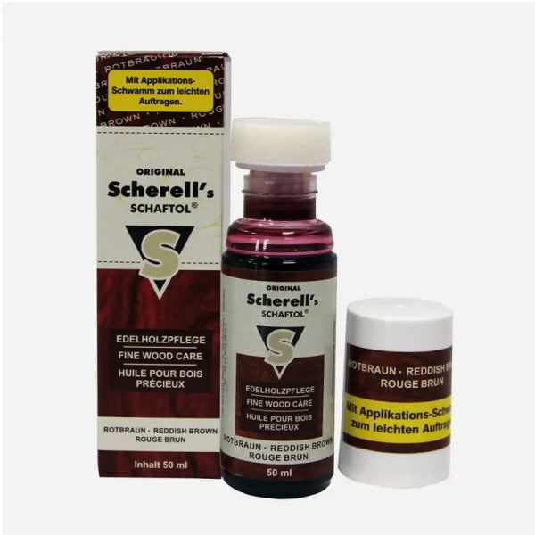Масло-за-дървен-приклад-Ballistol-Sherell's-SCHAFTOL-reddish-brown-50-ml Oil for wooden butt Ballistol Sherell's SCHAFTOL reddish brown 50 ml