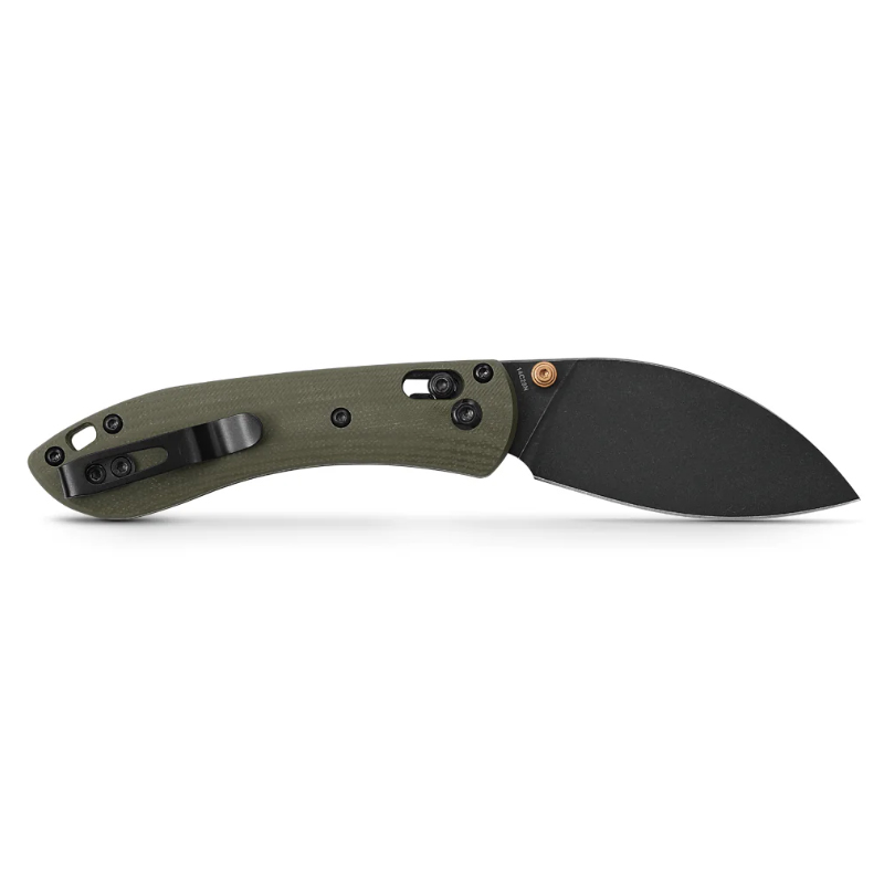Nightshade TH – Shilin Cutter Liner Lock Nitro-V Blade Micarta Green 3