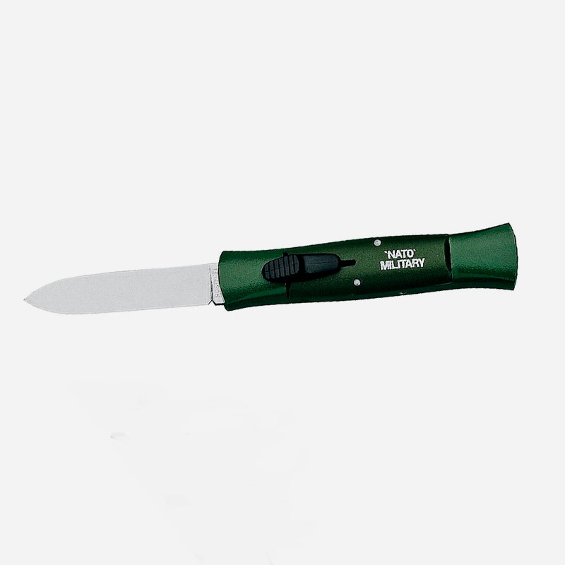 Нож Fox Automatic 251 „Nato Military“ 420 Aluminium Green