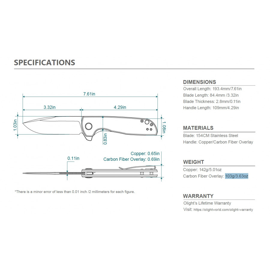 Oknife Freeze 2 154CM OD Green 5
