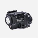 Pistol Flashlight Nextorch WL22 Sub-Compact Rechargeable Tactical Light White Light and Laser Red Combo 650 Lumens
