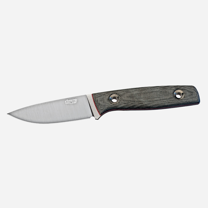 Нож TRC Knives Classic Freedom Satin M390 Black Canvas Micarta Red Liners Kydex