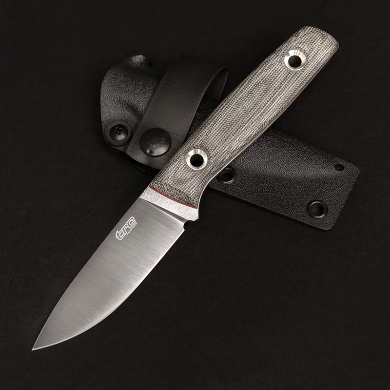 Нож TRC Knives Classic Freedom Satin M390 Black Canvas Micarta Red Liners Kydex