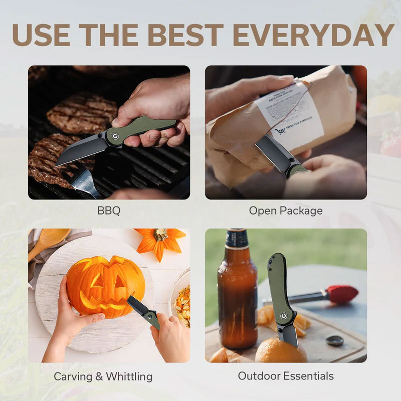 Нож Civivi Elementum Wharncliffe Nitro-V G10 Flipper and Thumb Stud GREEN