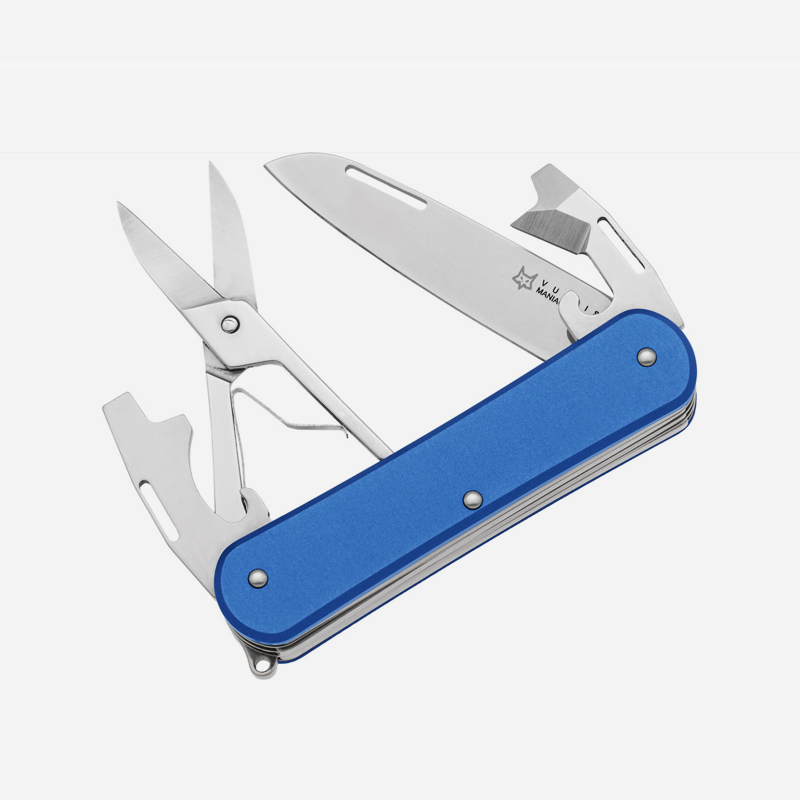 Мултифункционален нож Fox VULPIS F4 N690Co Aluminium Blue