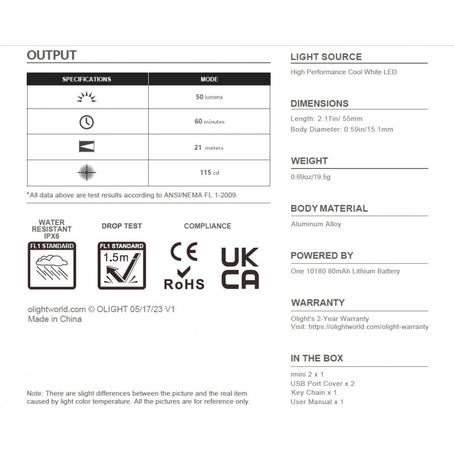 Olight Imini 2 50lm 9