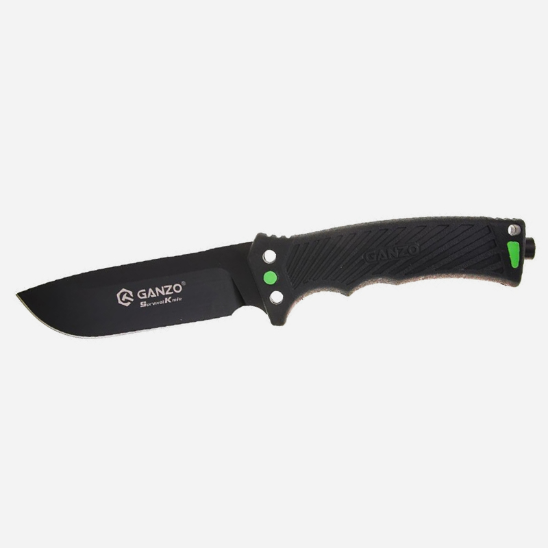 Fixed knife GANZO G8012V2 8CR13 ABS BLACK