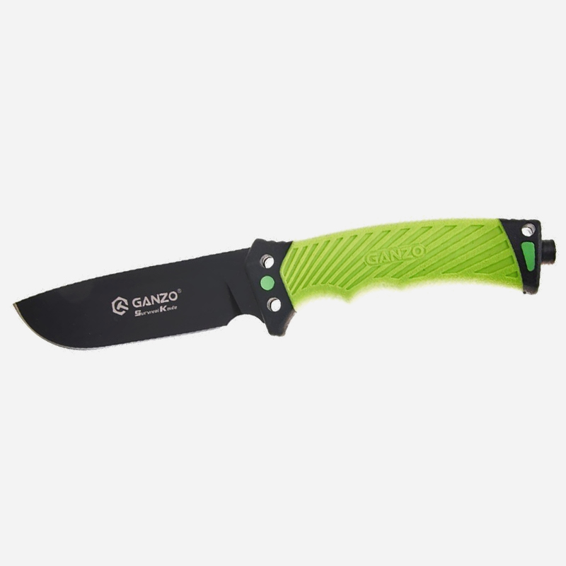 Fixed knife GANZO G8012V2 8CR13 ABS Green