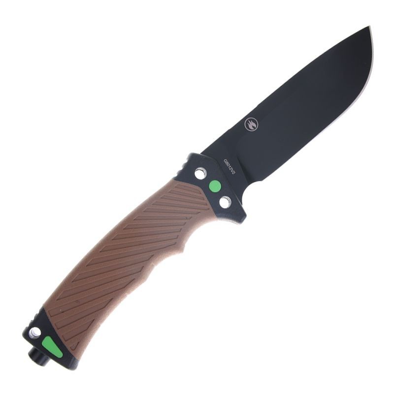 Fixed knife GANZO G8012V2 8CR13 ABS Brown