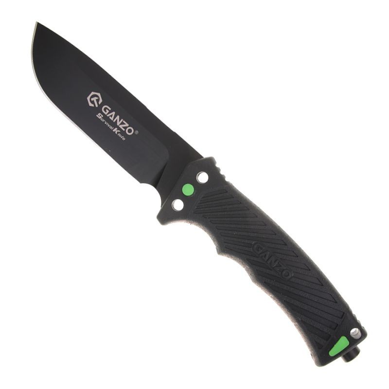 Fixed knife GANZO G8012V2 8CR13 ABS BLACK