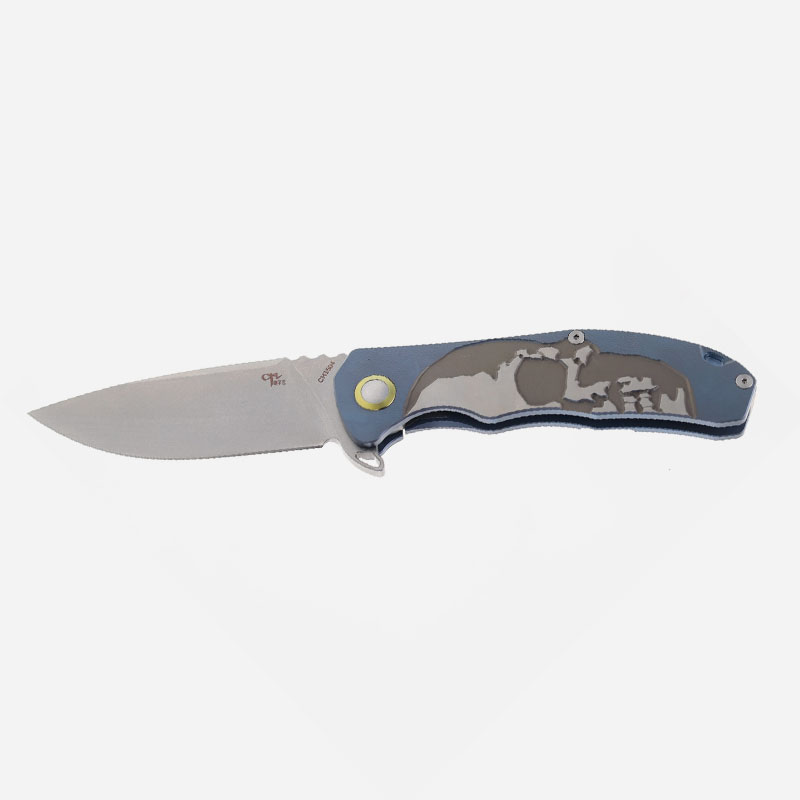 Нож CH KNIVES CH 3504 S35VN Titanium Blue