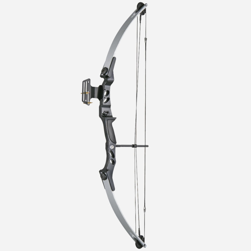 Полиспастен лък Man Kung MK-CB55SB Compound Bow Silver 55 lbs 240 fps