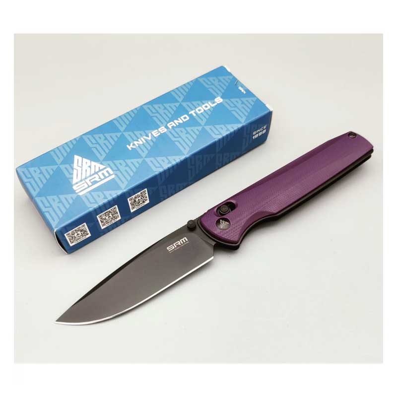 Нож SRM 258L-GN D2 G10 Purple