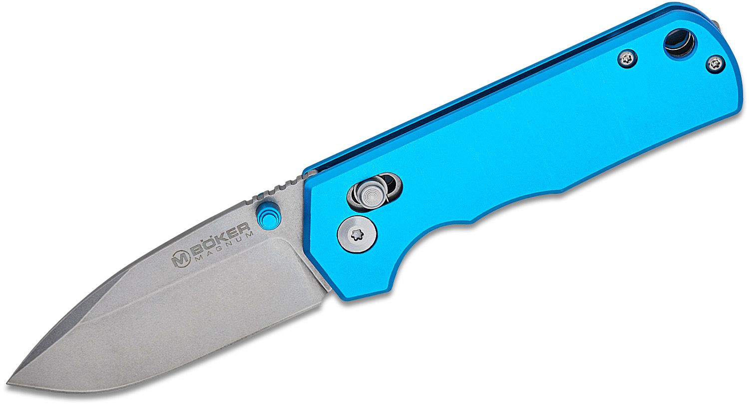 Нож Boker Magnum Rockstub Blue Elox 440B Aluminum