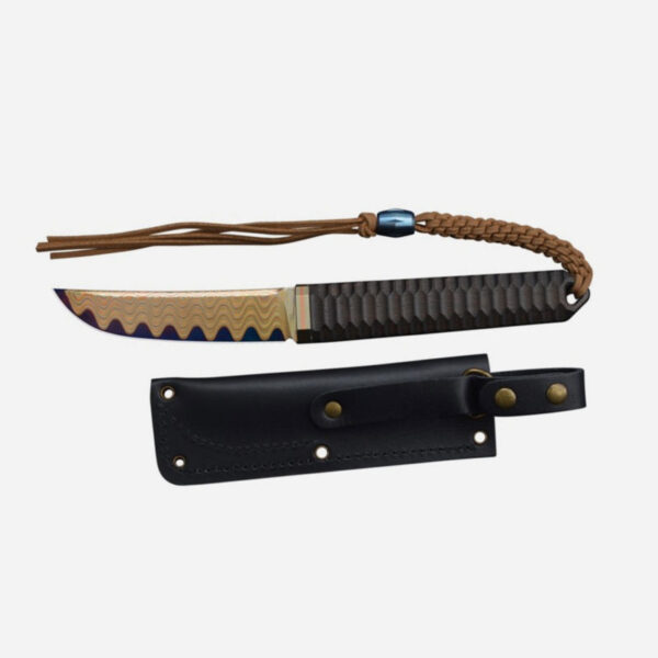 Knife Critical Strike ZHD0401D T10 Copper Damascus Dalbergia