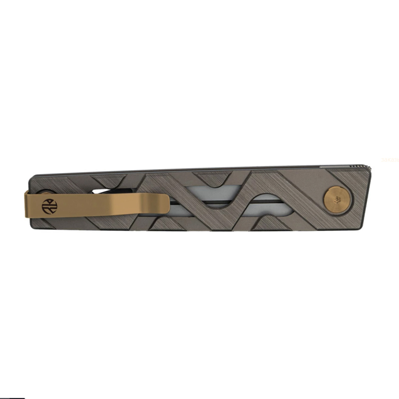 Knife Ruike P878-AK 14C28N Aluminum Bronze Grey