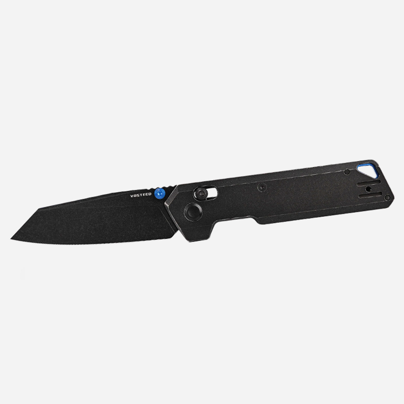 Нож Vosteed Parallel Super Slim 154CM Black Stonewash Black Titanium