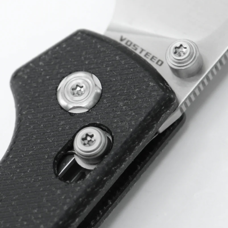 Нож Vosteed Raccoon Crossbar Lock 14C28N Cleaver Micarta