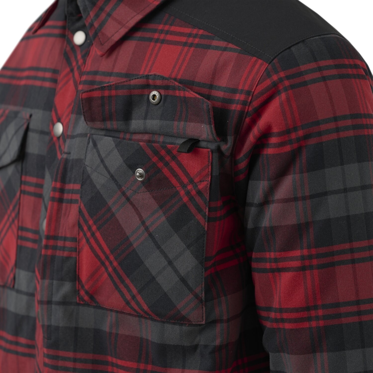 Яке тип Риза Helikon-tex Winter Warden Shirt Slate Crimson Plaid