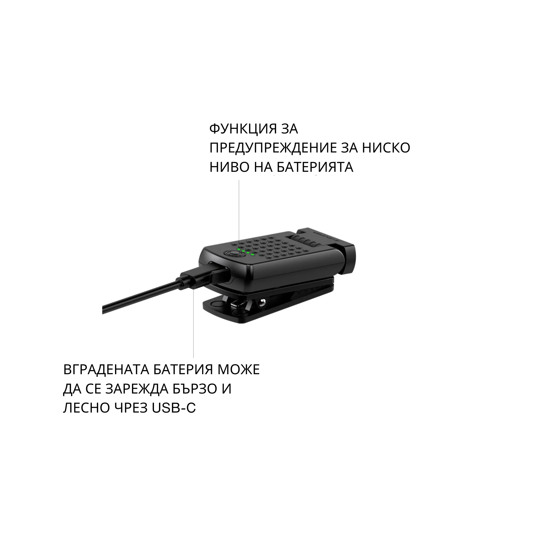 Монтажен фенер W1R WORK с щипка 5