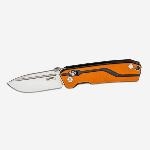 Knife SRM Rubik 7228-GJ D2 G10 Orange