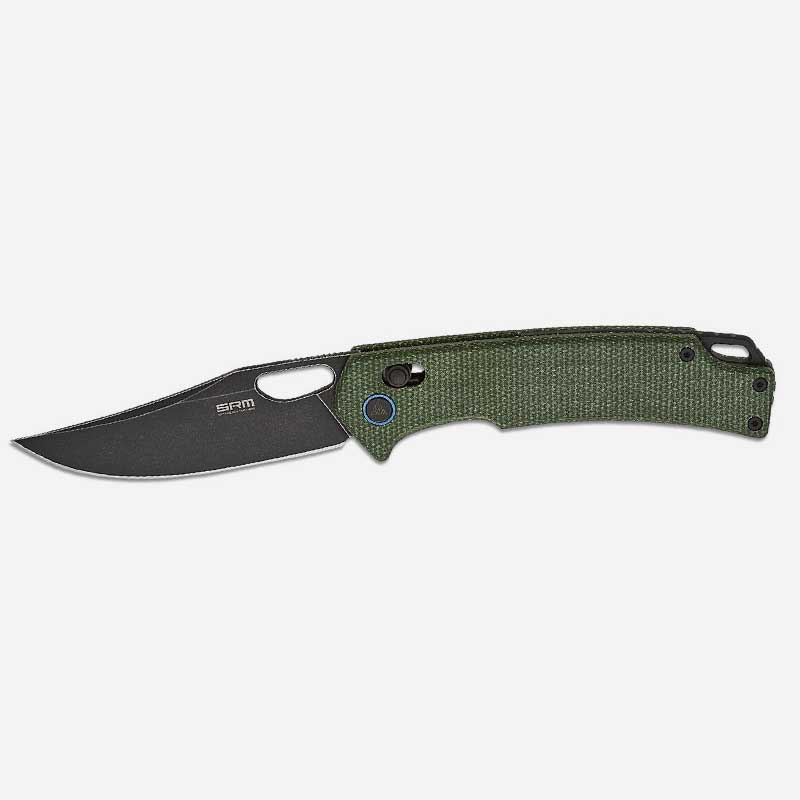Нож SRM9203-MG2 10Cr15MoV Micarta Green