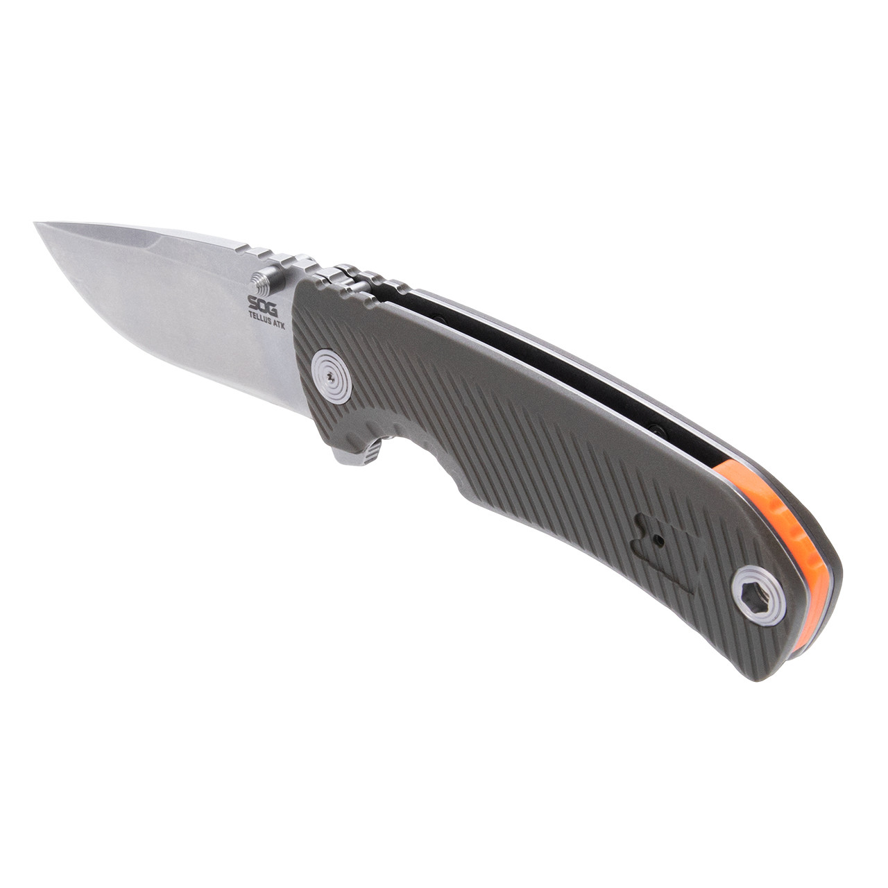 SOG Tellus ATK Olive Drab + Blaze Orange 5