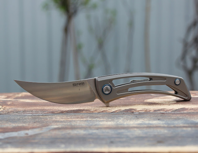 Нож SRM Unicorn 7415-TZ 154CM Titanium