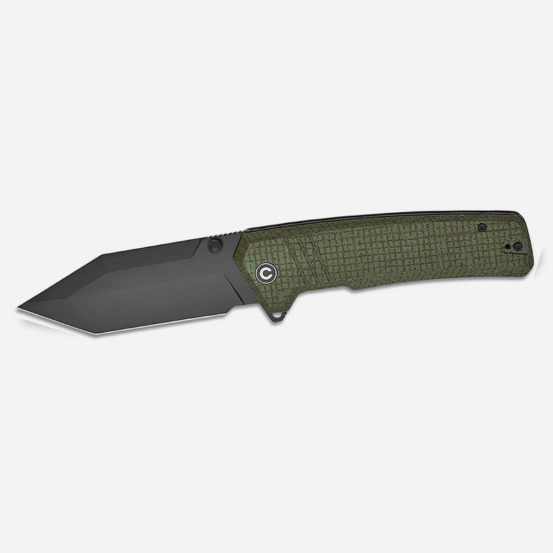 CIVIVI Bhaltair Burlap Micarta Green