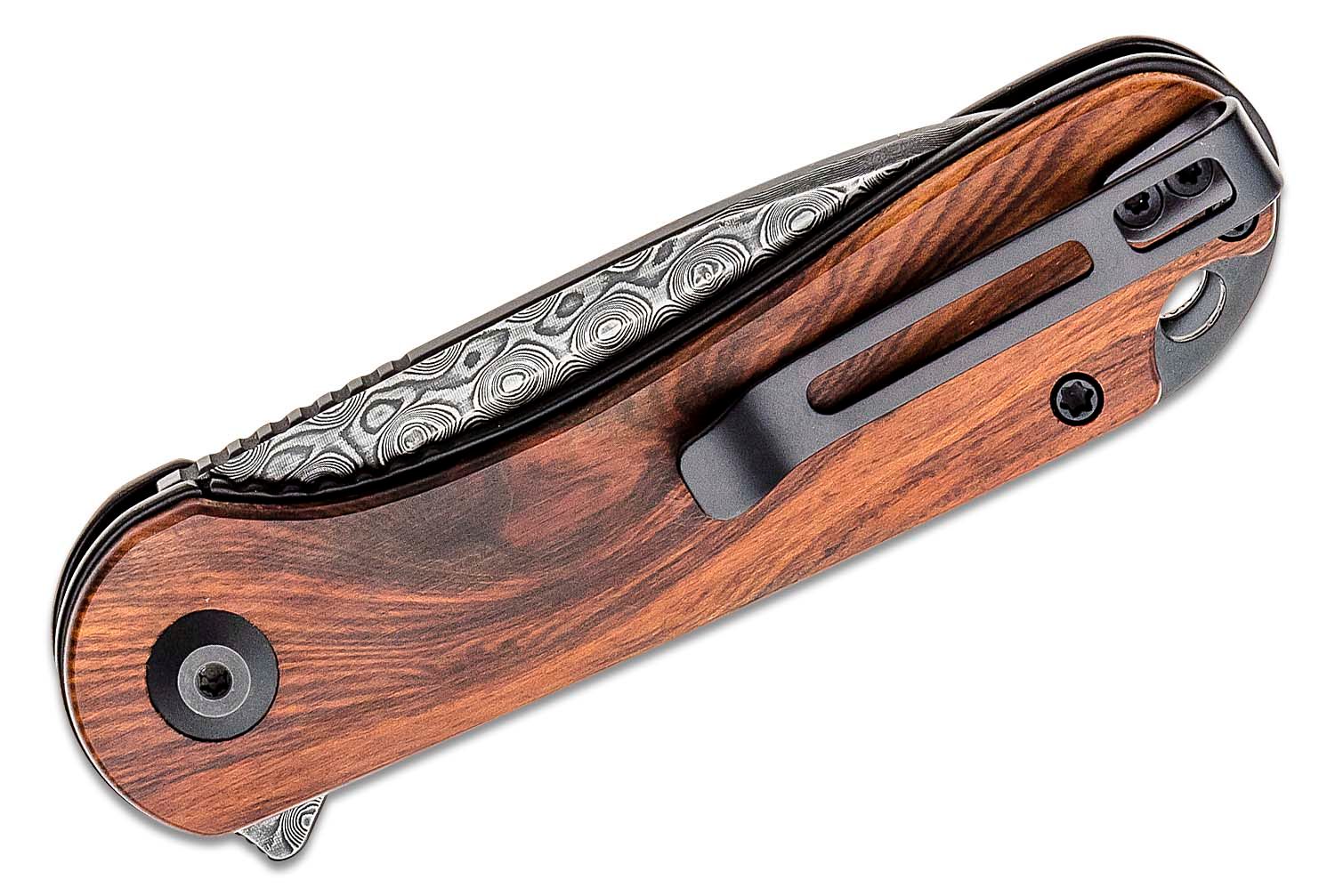 CIVIVI Knives Elementum Damascus Cuibourtia Wood 3