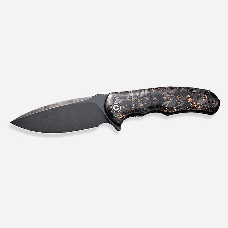 Knife CIVIVI Knife Praxis 9Cr18MoV Shredded Carbon Fiber And Copper
