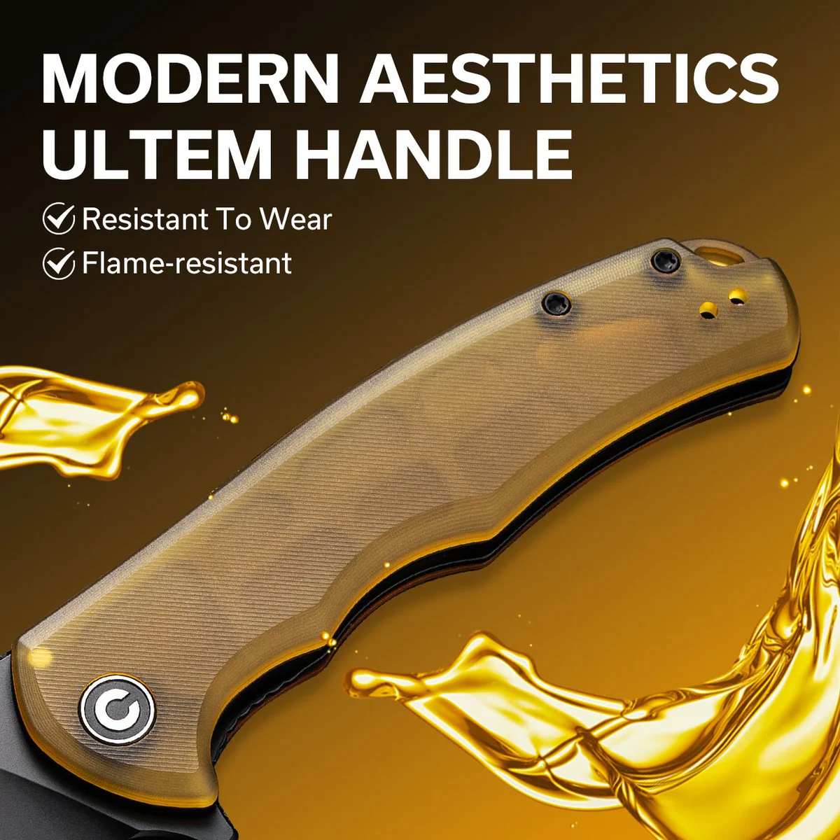 CIVIVI Praxis Ultem Amber 9