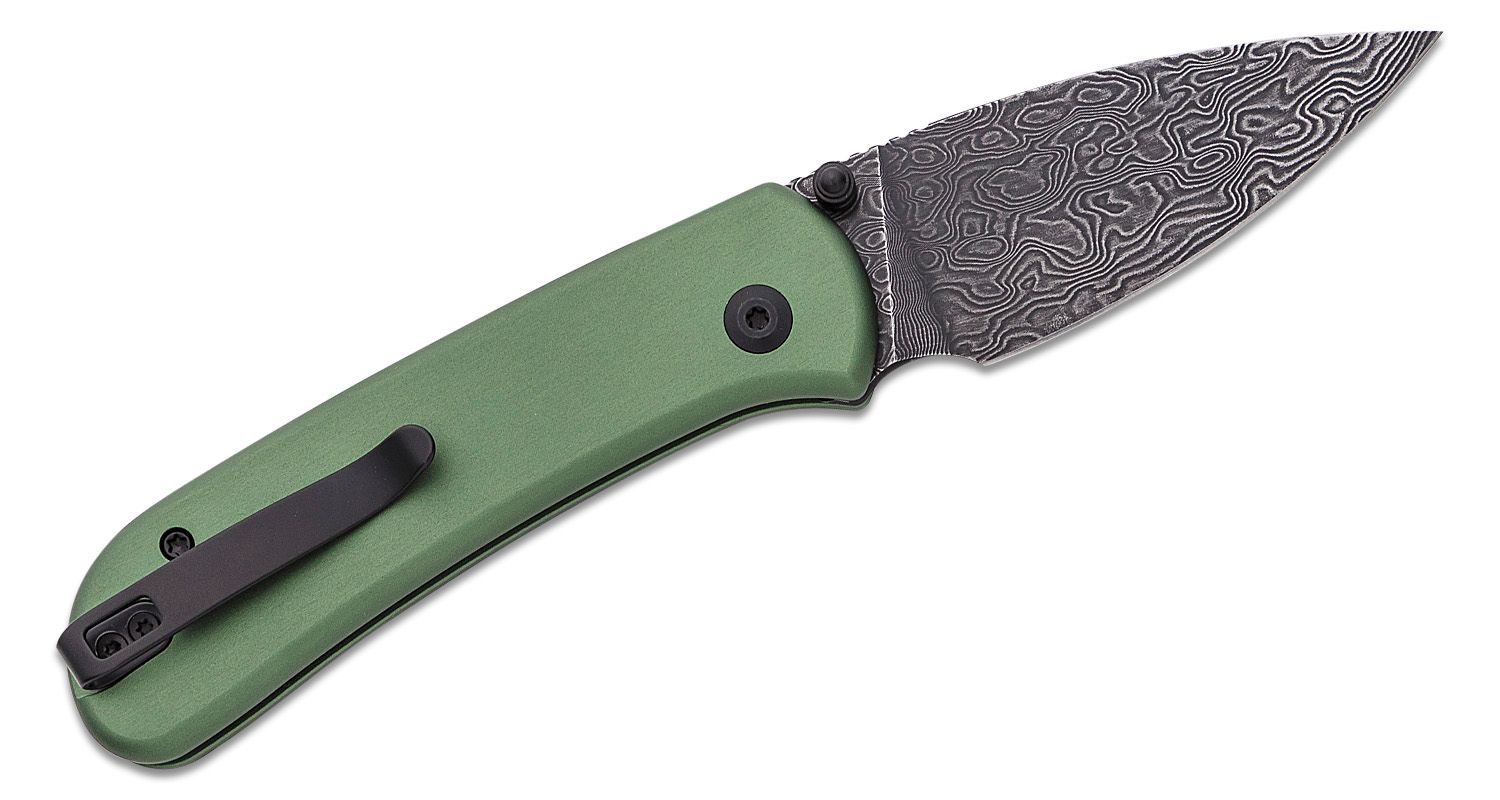 CIVIVI Qubit Damascus Aluminum Green 2